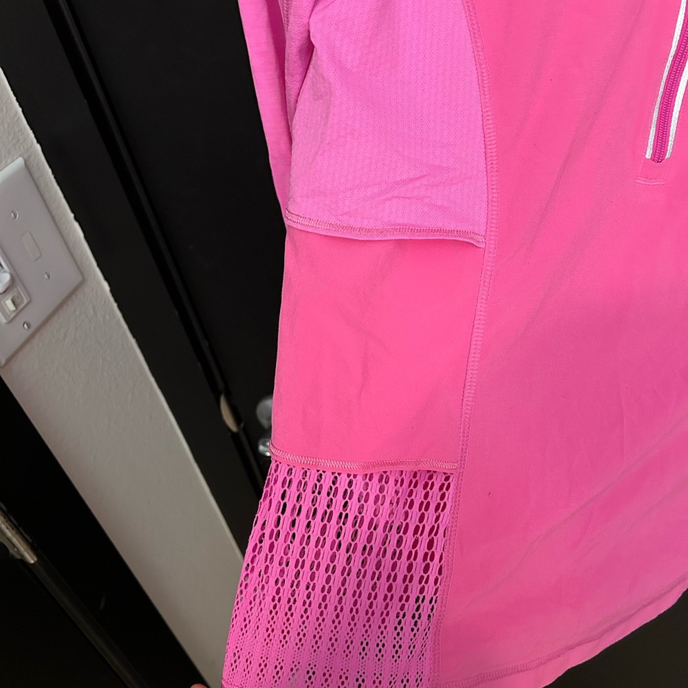Pink Lululemon Sun Runner Hybrid Pullover Size 4 - Picture 3 of 4